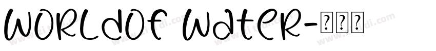 Worldof Water字体转换